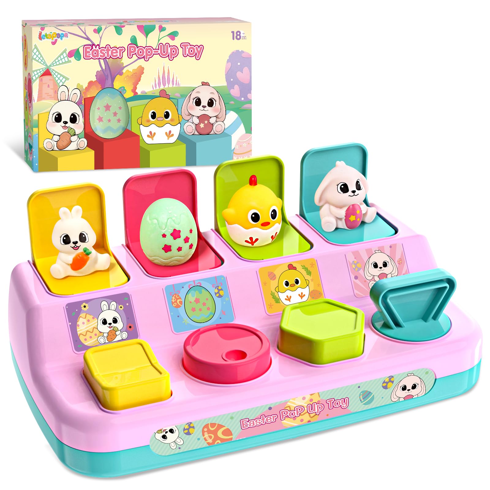 Amazon.com: Letapapa Interactive Pop Up Toys for Toddlers, Toddler